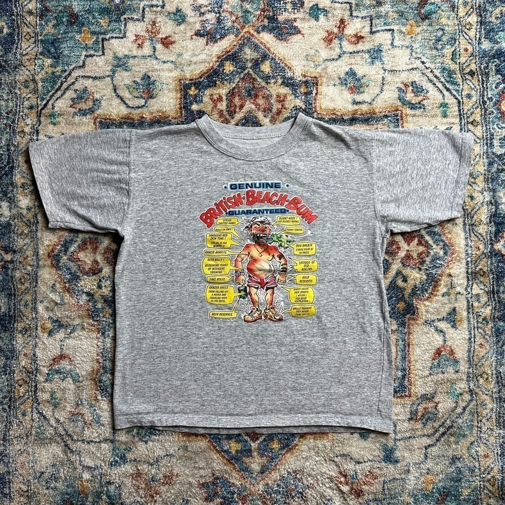 Vintage 1980s British Beach Bum T-shirt Large